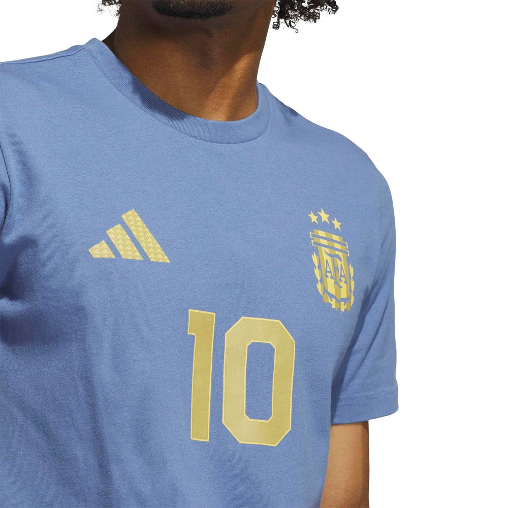 2026 Argentina Mens Messi Name And Number Tee | Adidas