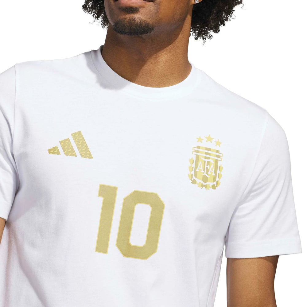 2026 Argentina Mens Messi Name And Number Tee | Adidas