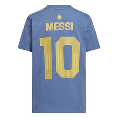 2026 Argentina Youth Messi Name And Number Tee | Adidas