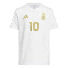 2026 Argentina Youth Messi Name And Number Tee | Adidas