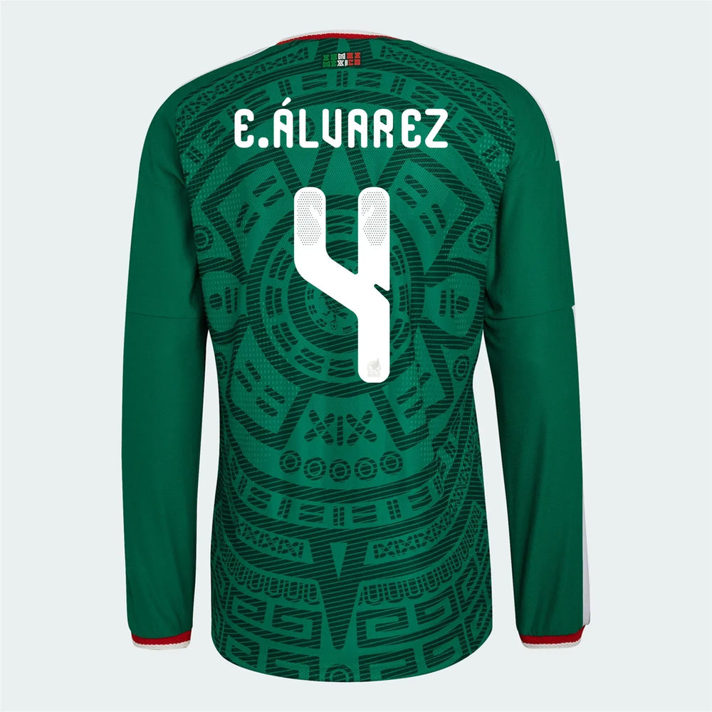 2026 Mexico Mens Authentic Home Long-Sleeve Soccer Jersey | Adidas