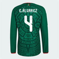 2026 Mexico Mens Authentic Home Long-Sleeve Soccer Jersey | Adidas