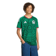 2026 Mexico Youth Stadium Home Soccer Jersey | Adidas