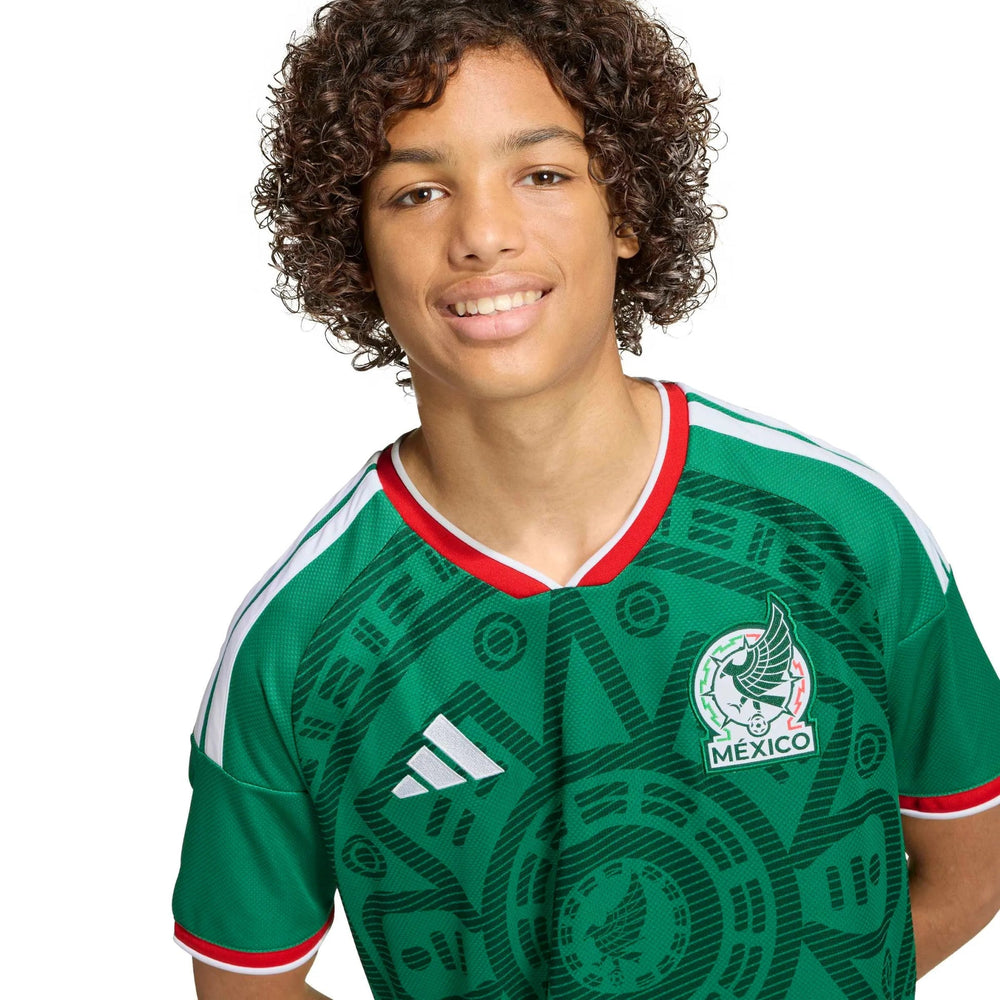 2026 Mexico Youth Stadium Home Soccer Jersey | Adidas