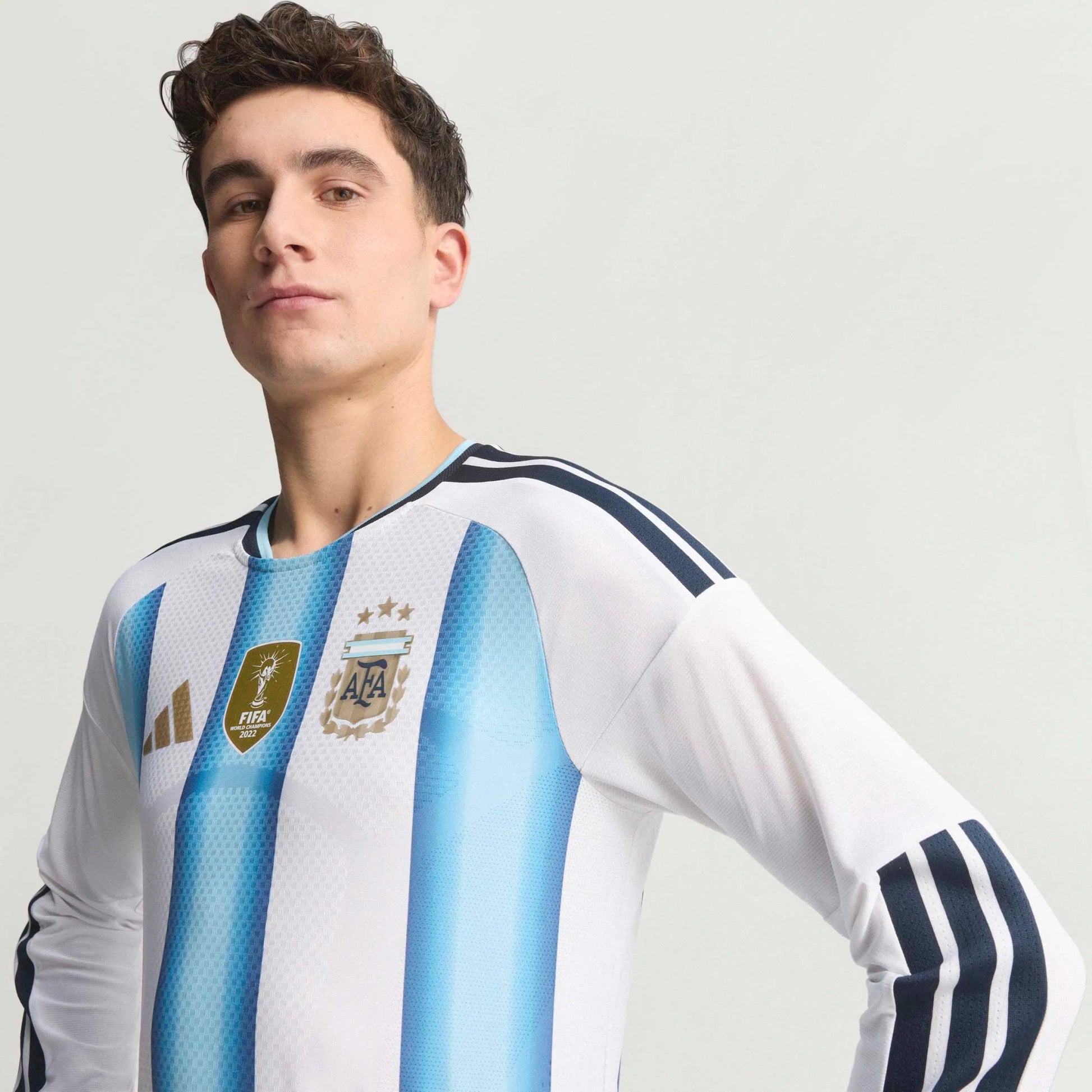 2026 Argentina Mens Authentic Home Long-Sleeve Soccer Jersey | Adidas