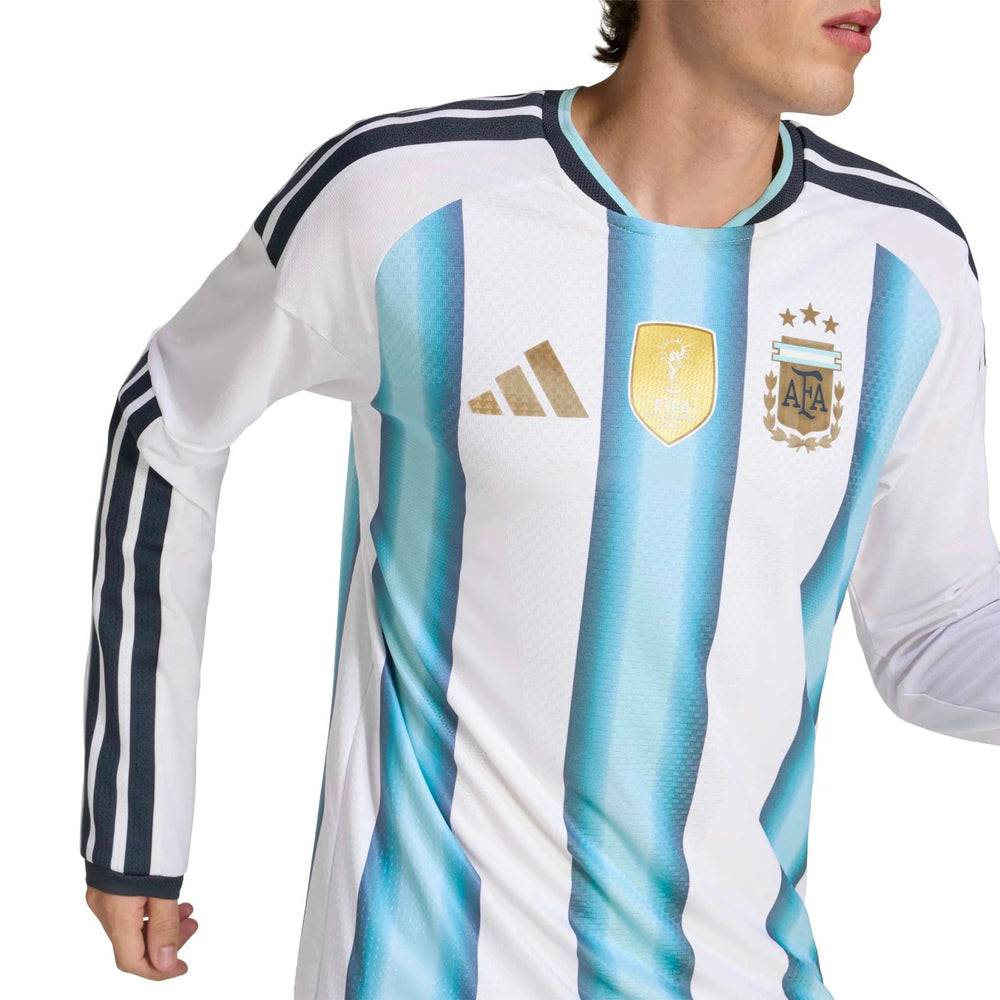 2026 Argentina Mens Authentic Home Long-Sleeve Soccer Jersey | Adidas