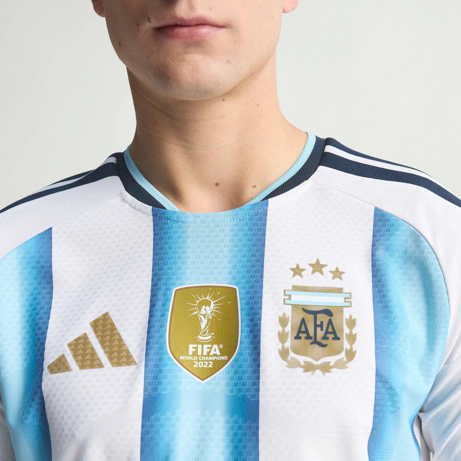 2026 Argentina Mens Authentic Home Long-Sleeve Soccer Jersey | Adidas