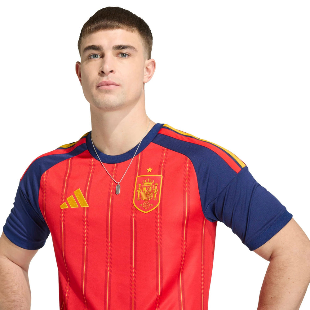 2026 Spain Mens Stadium Home Soccer Jersey | Adidas