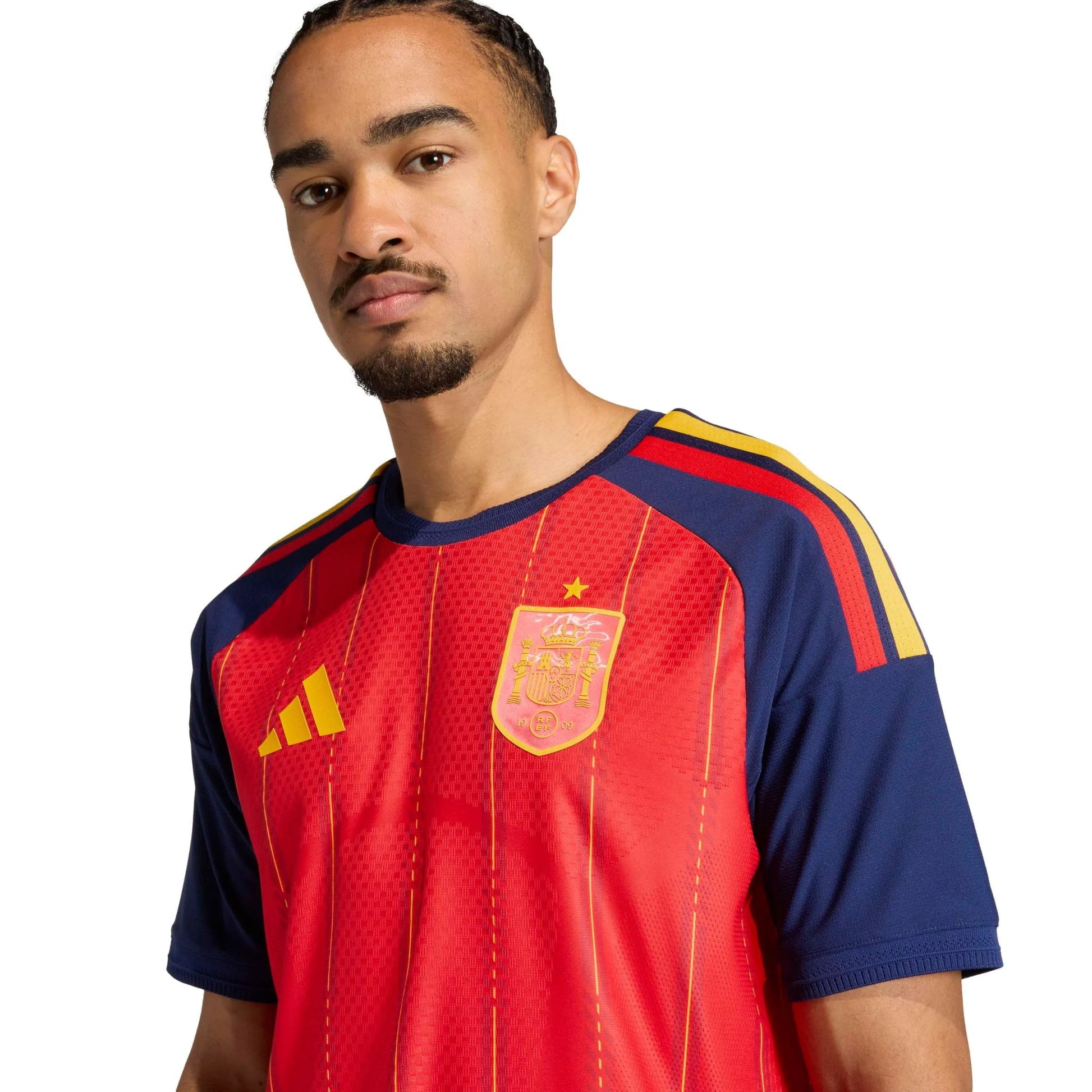 2026 Spain Mens Authentic Home Soccer Jersey | Adidas