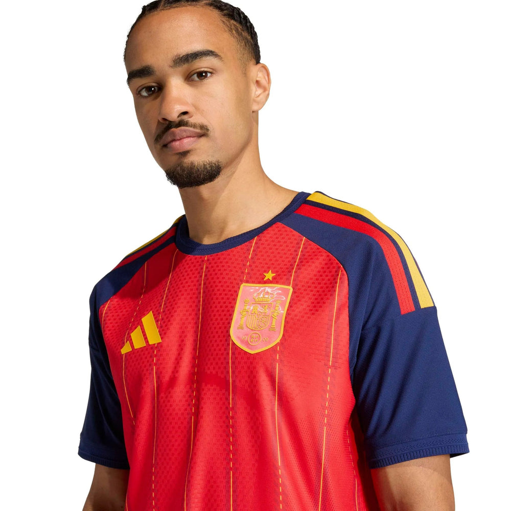 2026 Spain Mens Authentic Home Soccer Jersey | Adidas