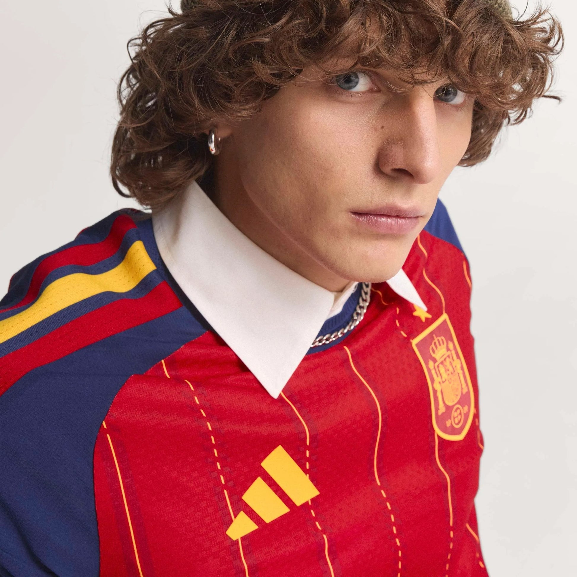2026 Spain Mens Authentic Home Soccer Jersey | Adidas
