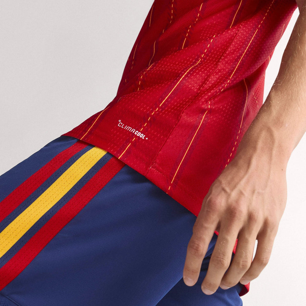 2026 Spain Mens Authentic Home Soccer Jersey | Adidas