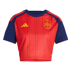 2026 Spain Womens Stadium Home Cropped Soccer Jersey | Adidas