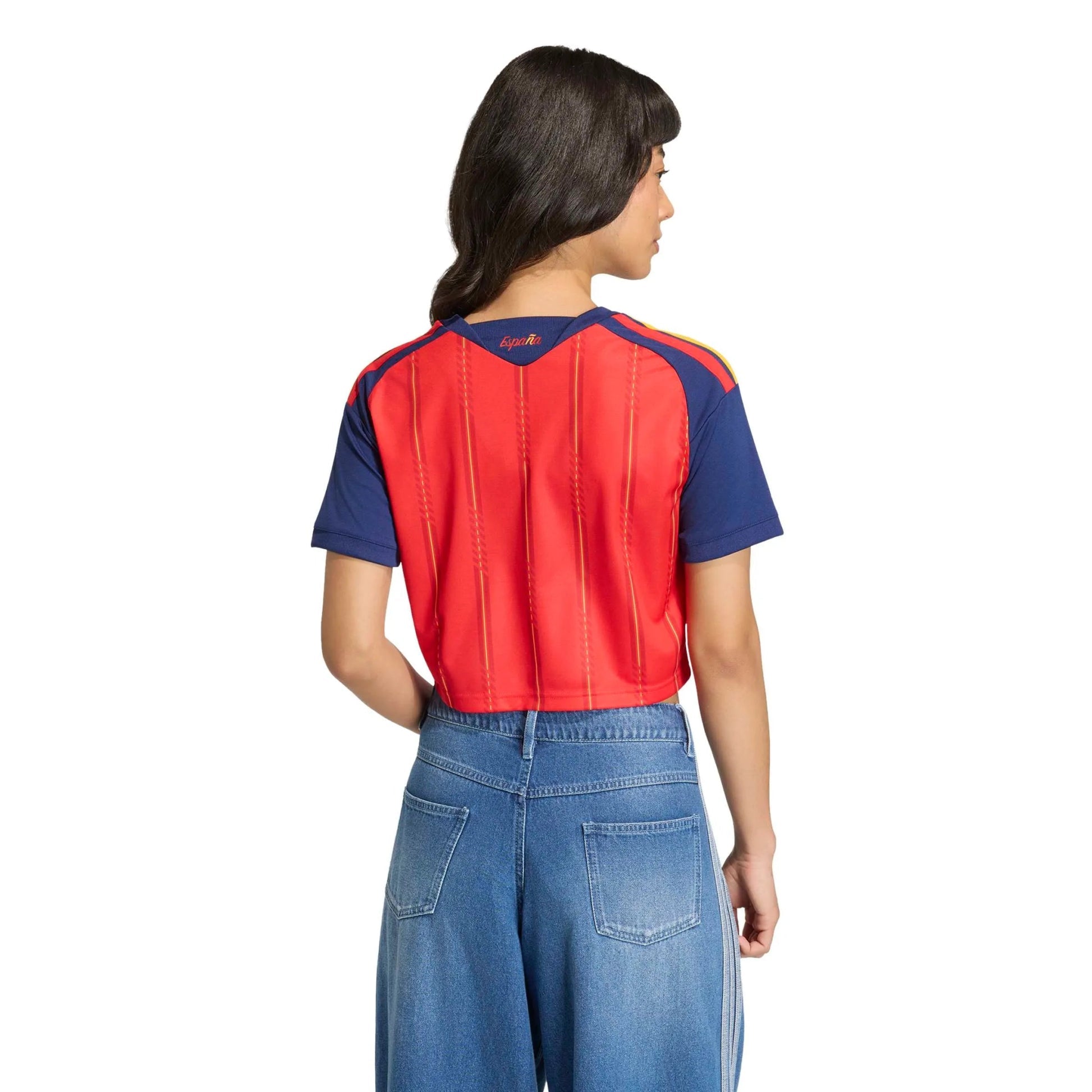 2026 Spain Womens Stadium Home Cropped Soccer Jersey | Adidas