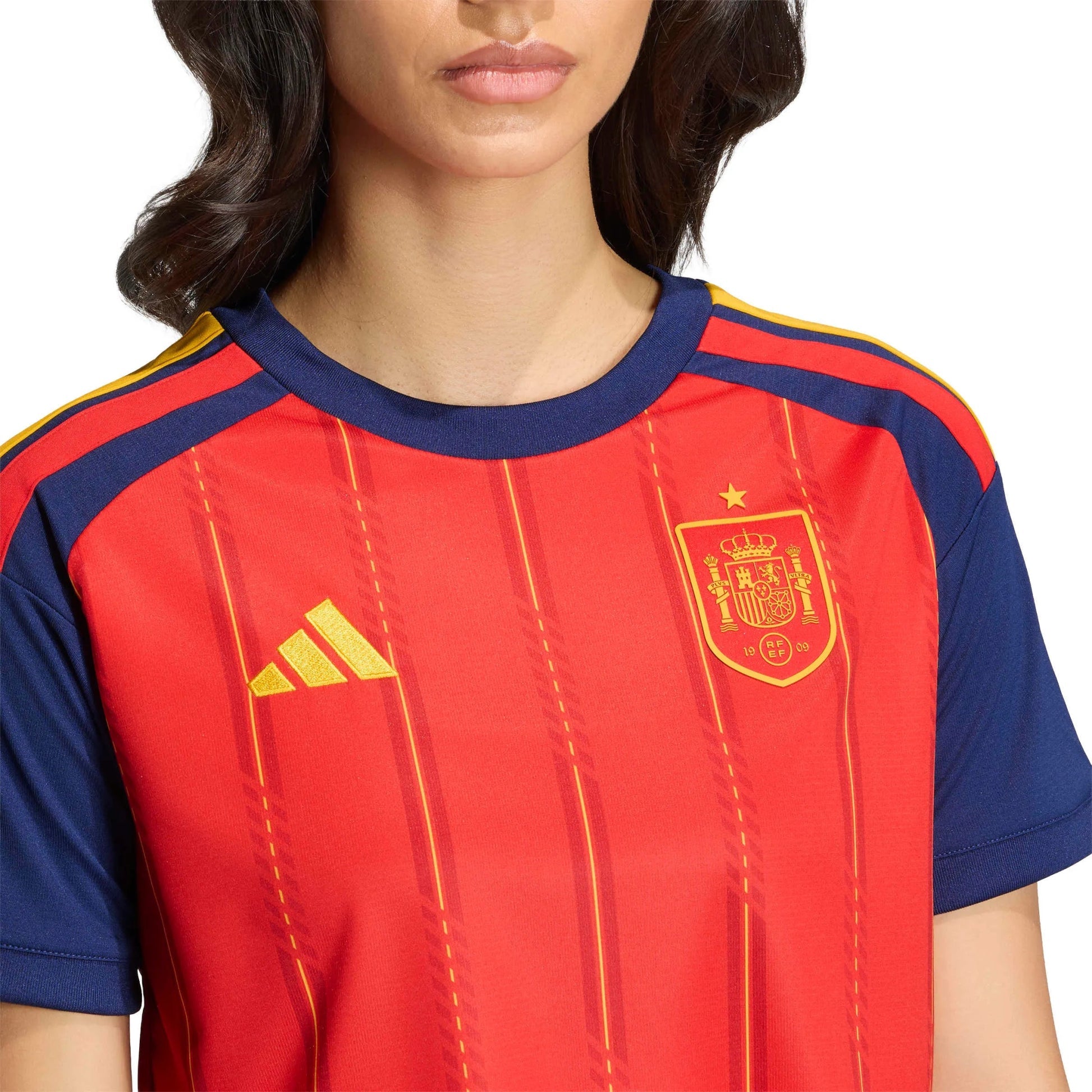 2026 Spain Womens Stadium Home Cropped Soccer Jersey | Adidas