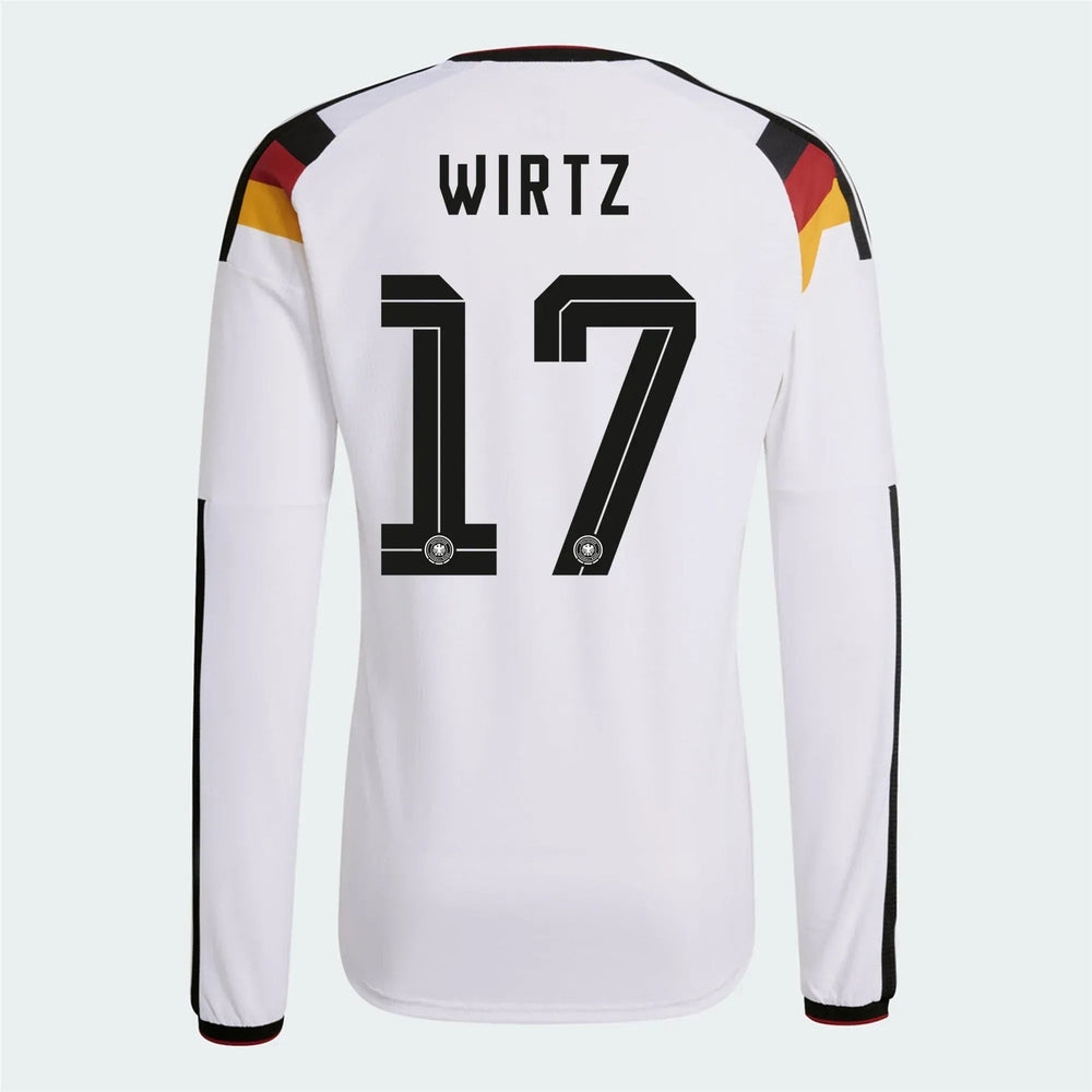 2026 Germany Mens Authentic Home Long-Sleeve Soccer Jersey | Adidas
