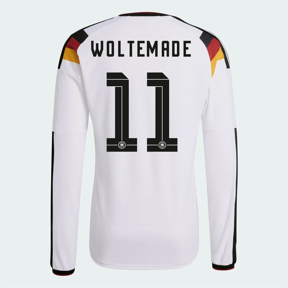 2026 Germany Mens Authentic Home Long-Sleeve Soccer Jersey | Adidas