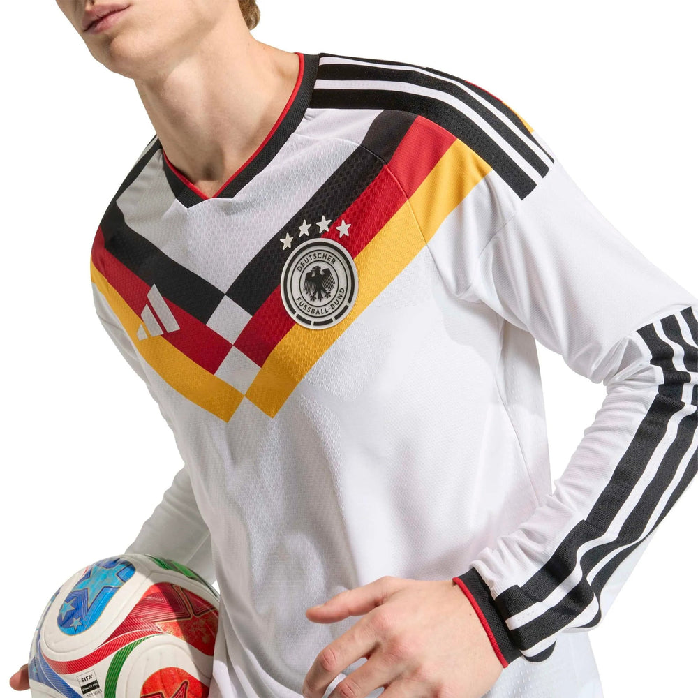 2026 Germany Mens Authentic Home Long-Sleeve Soccer Jersey | Adidas