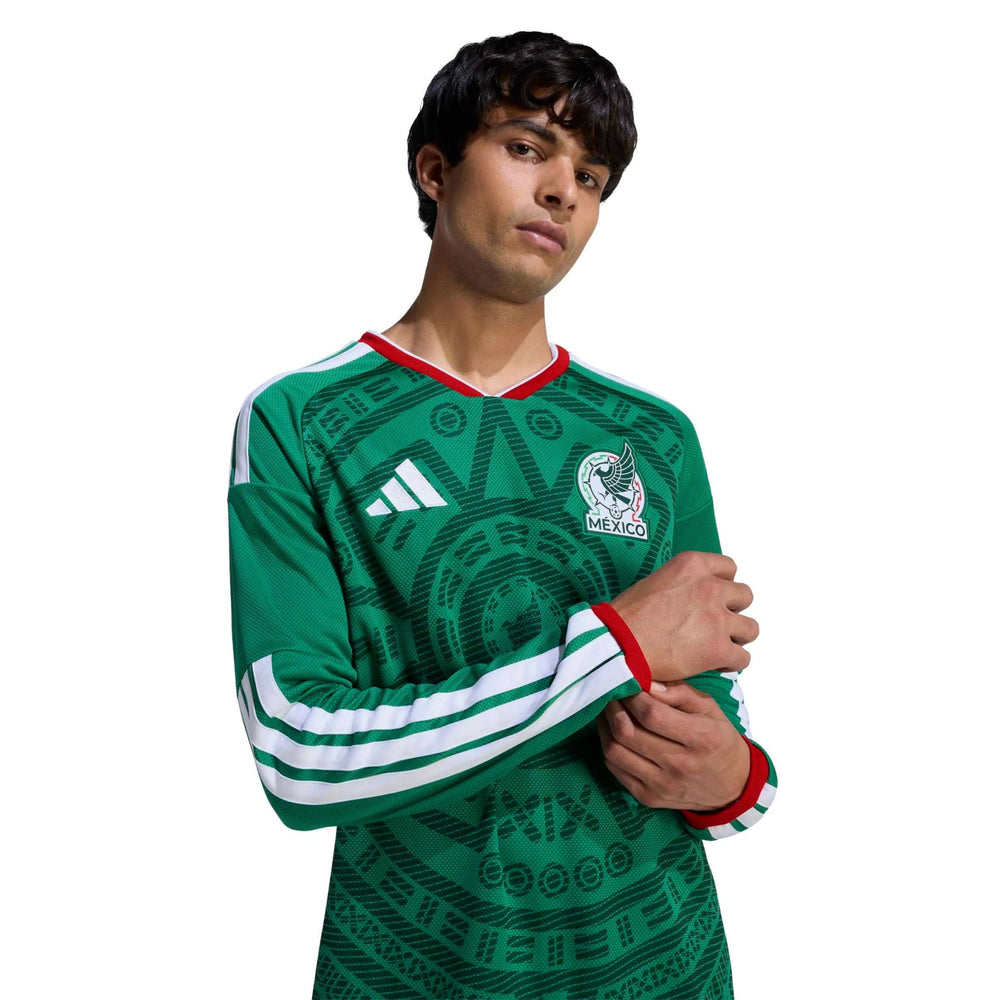 2026 Mexico Mens Stadium Home Long-Sleeve Soccer Jersey | Adidas