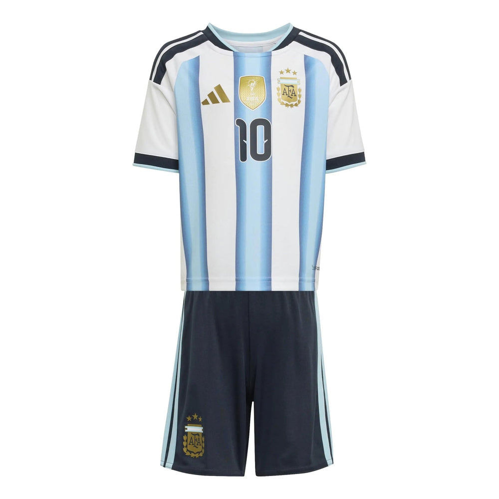 2026 Argentina Kid's Home Messi #10 Mini Kit | Adidas