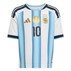 2026 Argentina Kid's Home Messi #10 Mini Kit | Adidas