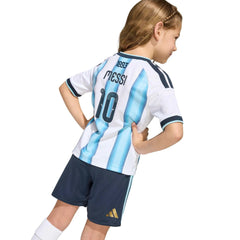 2026 Argentina Kid's Home Messi #10 Mini Kit | Adidas