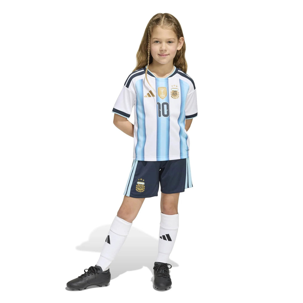 2026 Argentina Kid's Home Messi #10 Mini Kit | Adidas