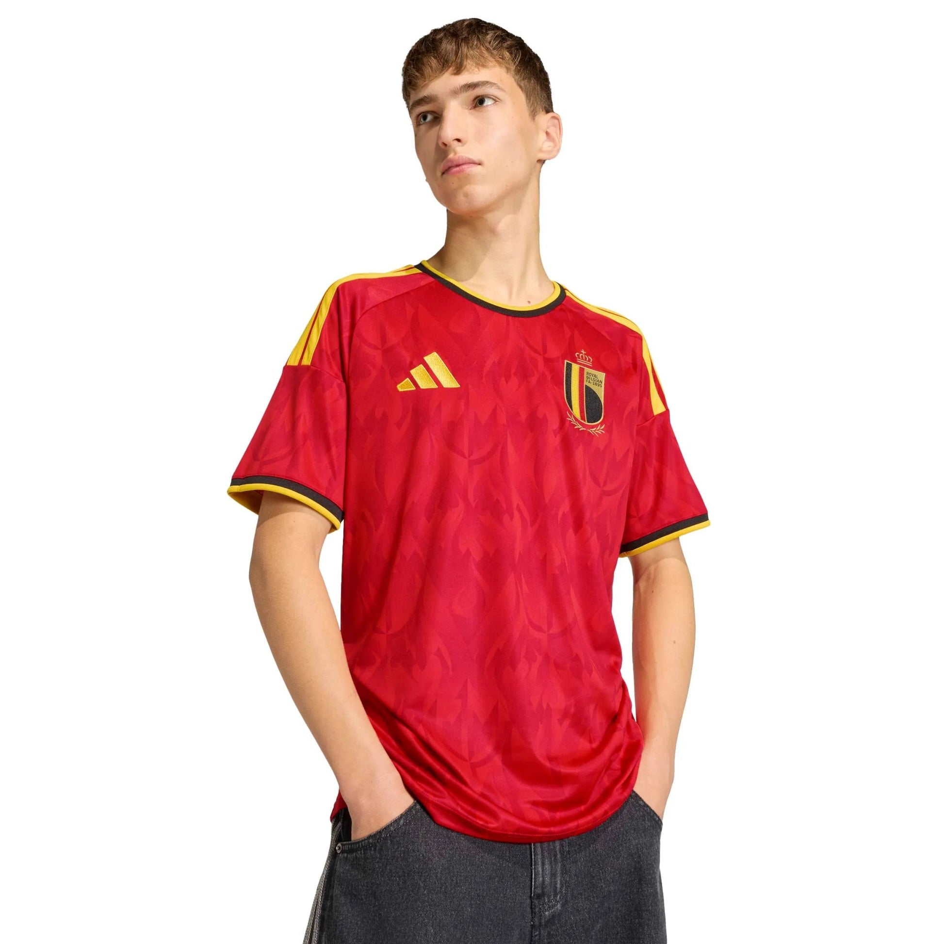 2026 Belgium Mens Stadium Home Soccer Jersey | Adidas