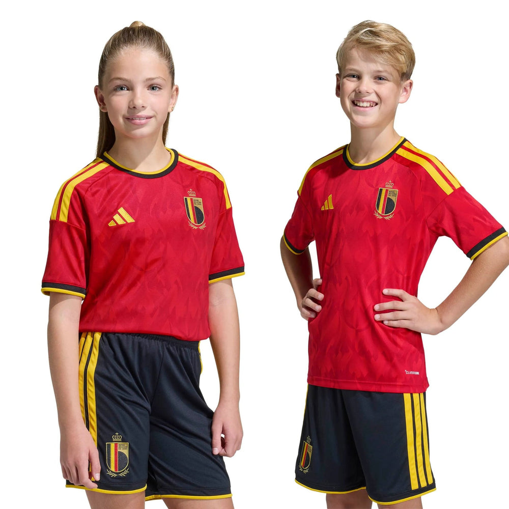 2026 Belgium Youth Stadium Home Soccer Jersey | Adidas