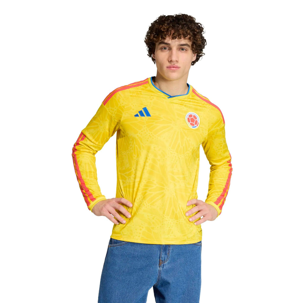 2026 Colombia Mens Stadium Home Long-Sleeve Soccer Jersey | Adidas