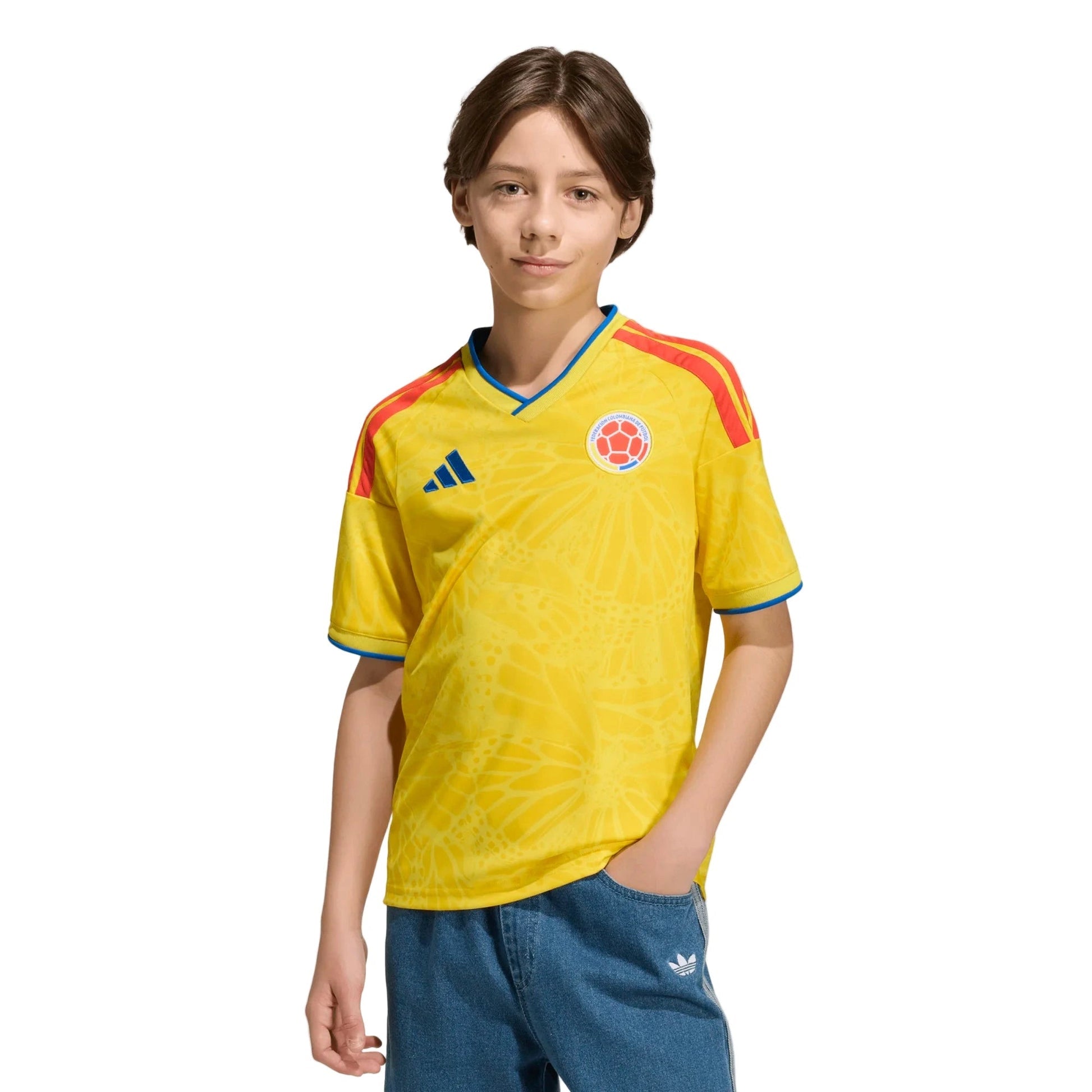 2026 Colombia Youth Stadium Home Soccer Jersey | Adidas