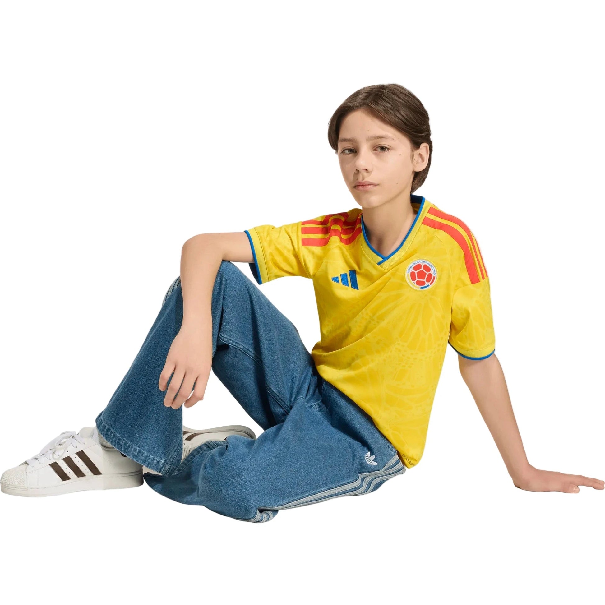 2026 Colombia Youth Stadium Home Soccer Jersey | Adidas