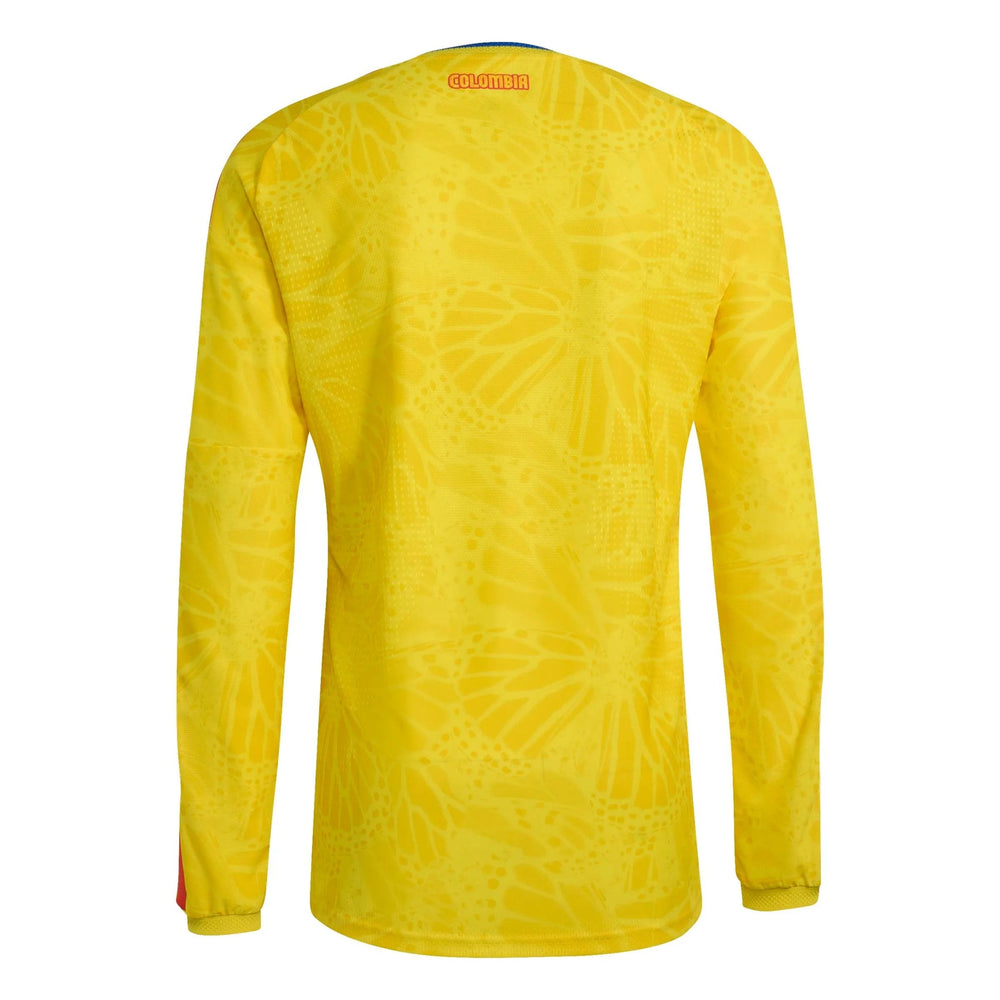2026 Colombia Mens Authentic Home Long-Sleeve Soccer Jersey | Adidas