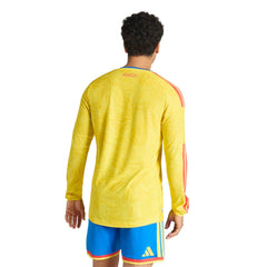 2026 Colombia Mens Authentic Home Long-Sleeve Soccer Jersey | Adidas
