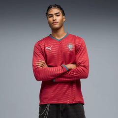 2026 Portugal Mens Stadium Home Long-Sleeve Soccer Jersey | Puma