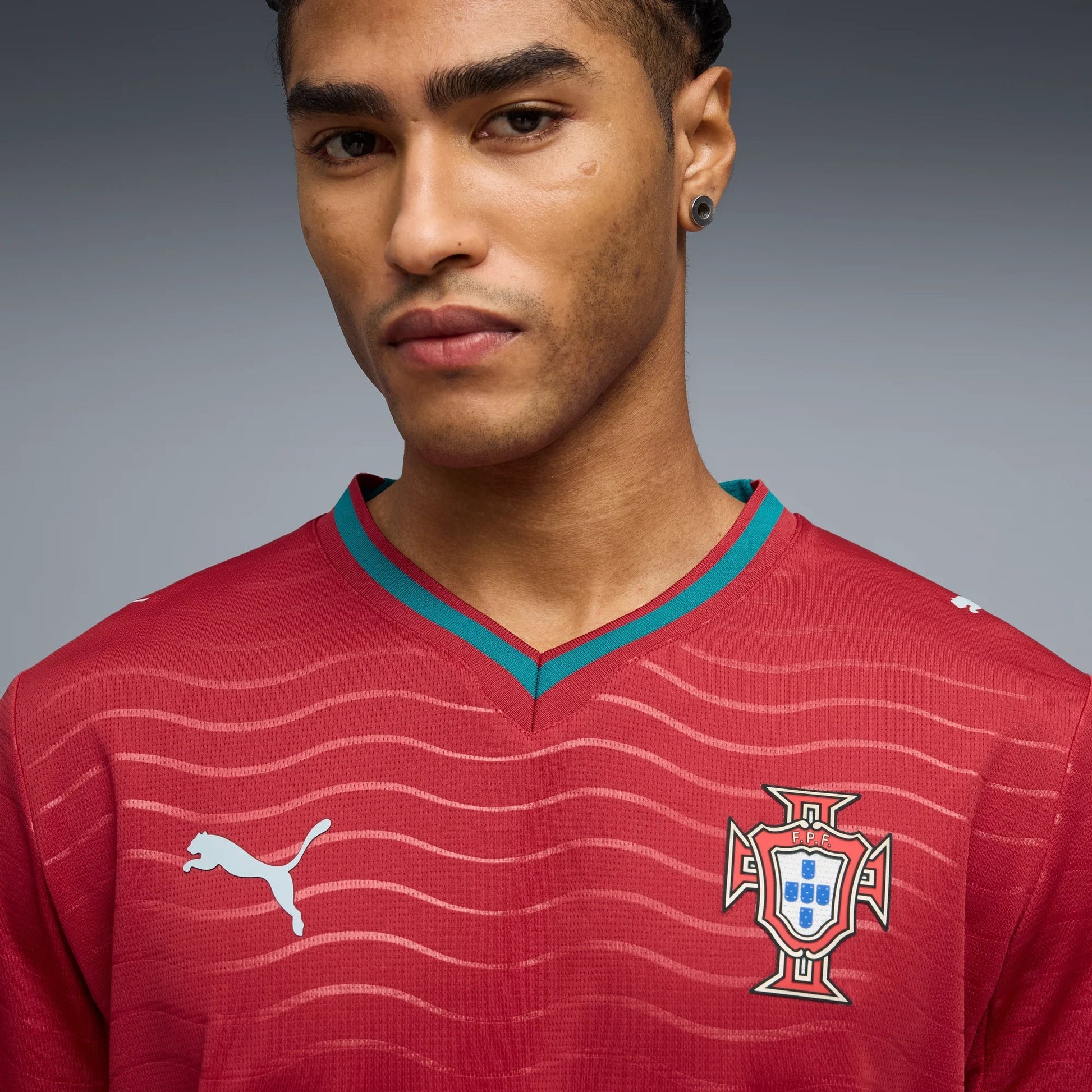 2026 Portugal Mens Stadium Home Long-Sleeve Soccer Jersey | Puma