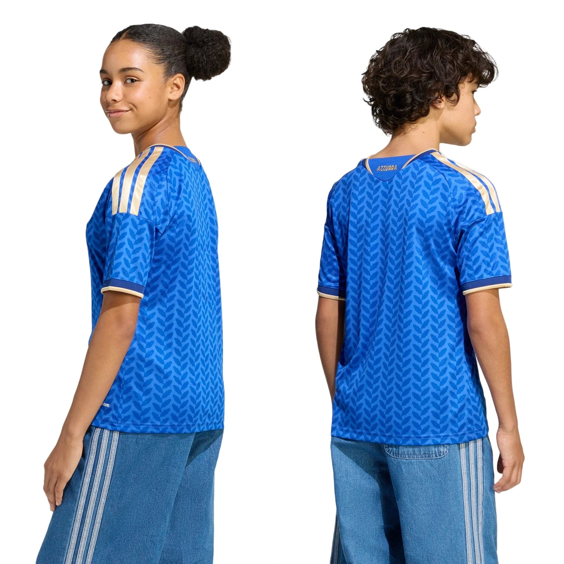 2026 Italy Youth Stadium Home Soccer Jersey | Adidas