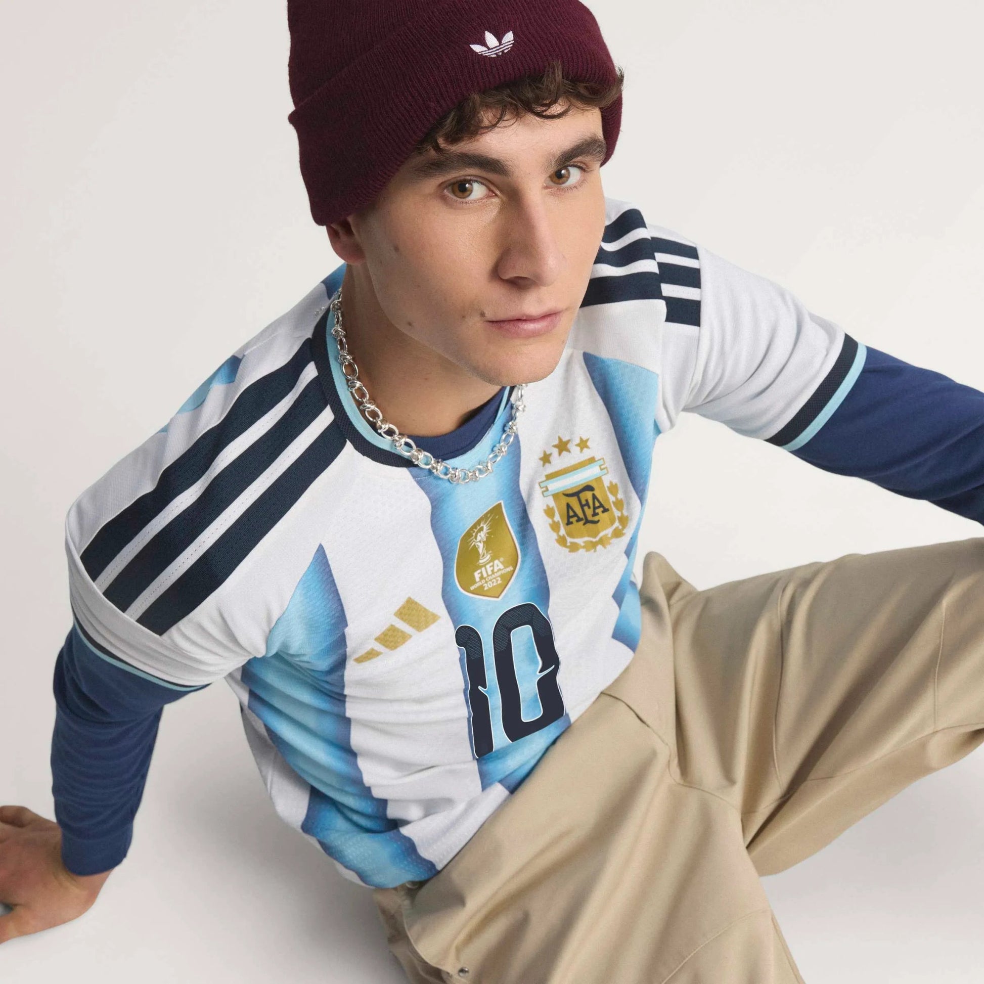 2026 Argentina Mens Authentic Home Messi #10 Soccer Jersey | Adidas