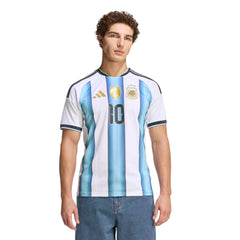 2026 Argentina Mens Stadium Home Messi #10 Soccer Jersey | Adidas