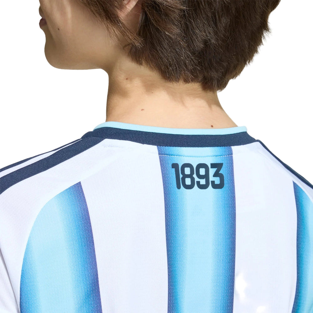 2026 Argentina Youth Stadium Home Soccer Jersey | Adidas