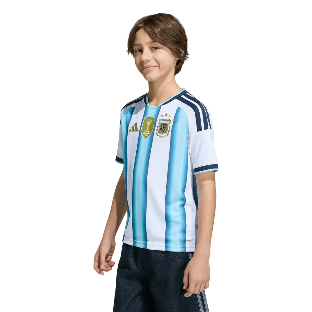 2026 Argentina Youth Stadium Home Soccer Jersey | Adidas