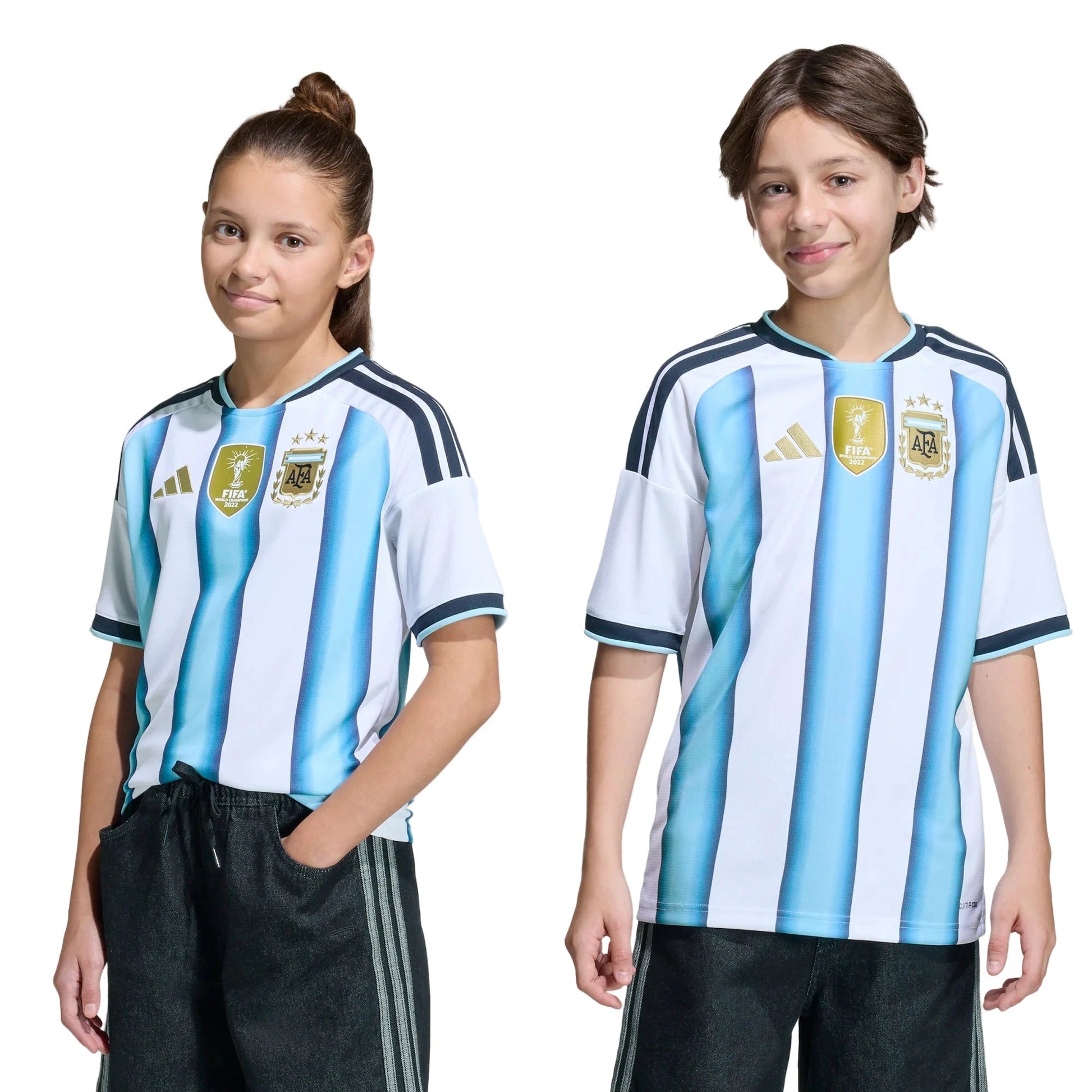 2026 Argentina Youth Stadium Home Soccer Jersey | Adidas