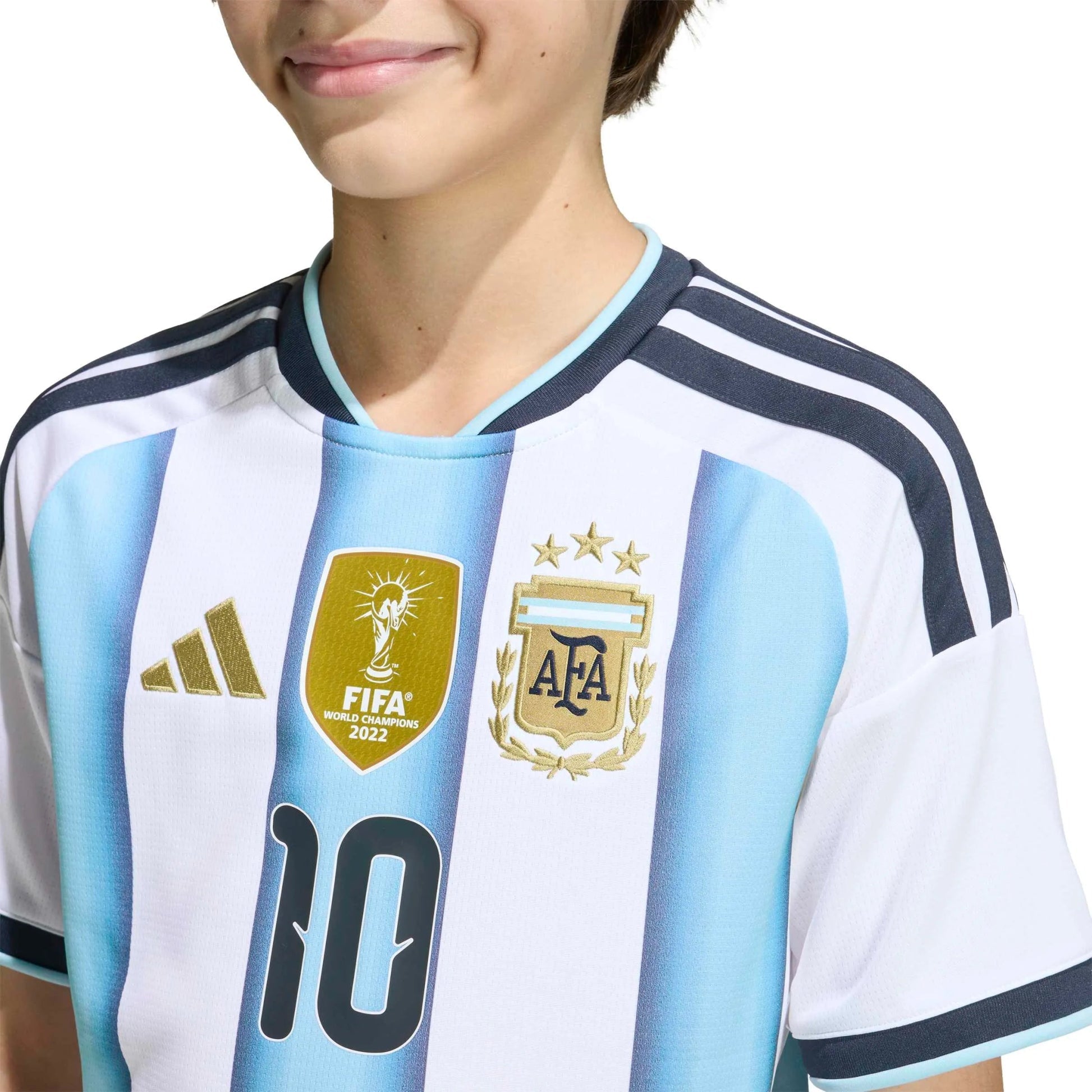 2026 Argentina Youth Stadium Home Messi #10 Soccer Jersey | Adidas