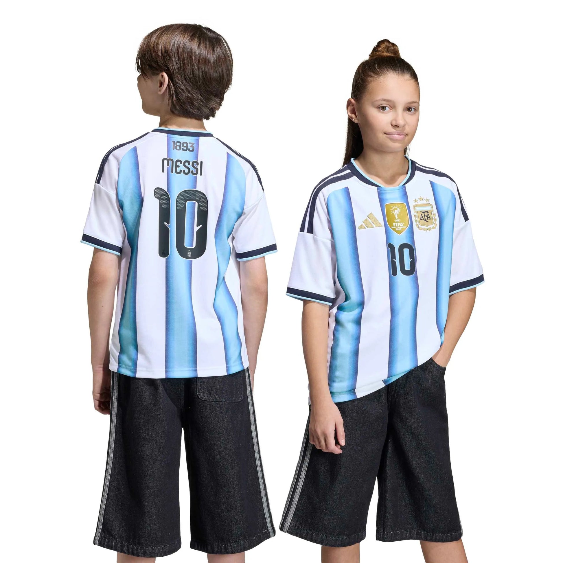 2026 Argentina Youth Stadium Home Messi #10 Soccer Jersey | Adidas