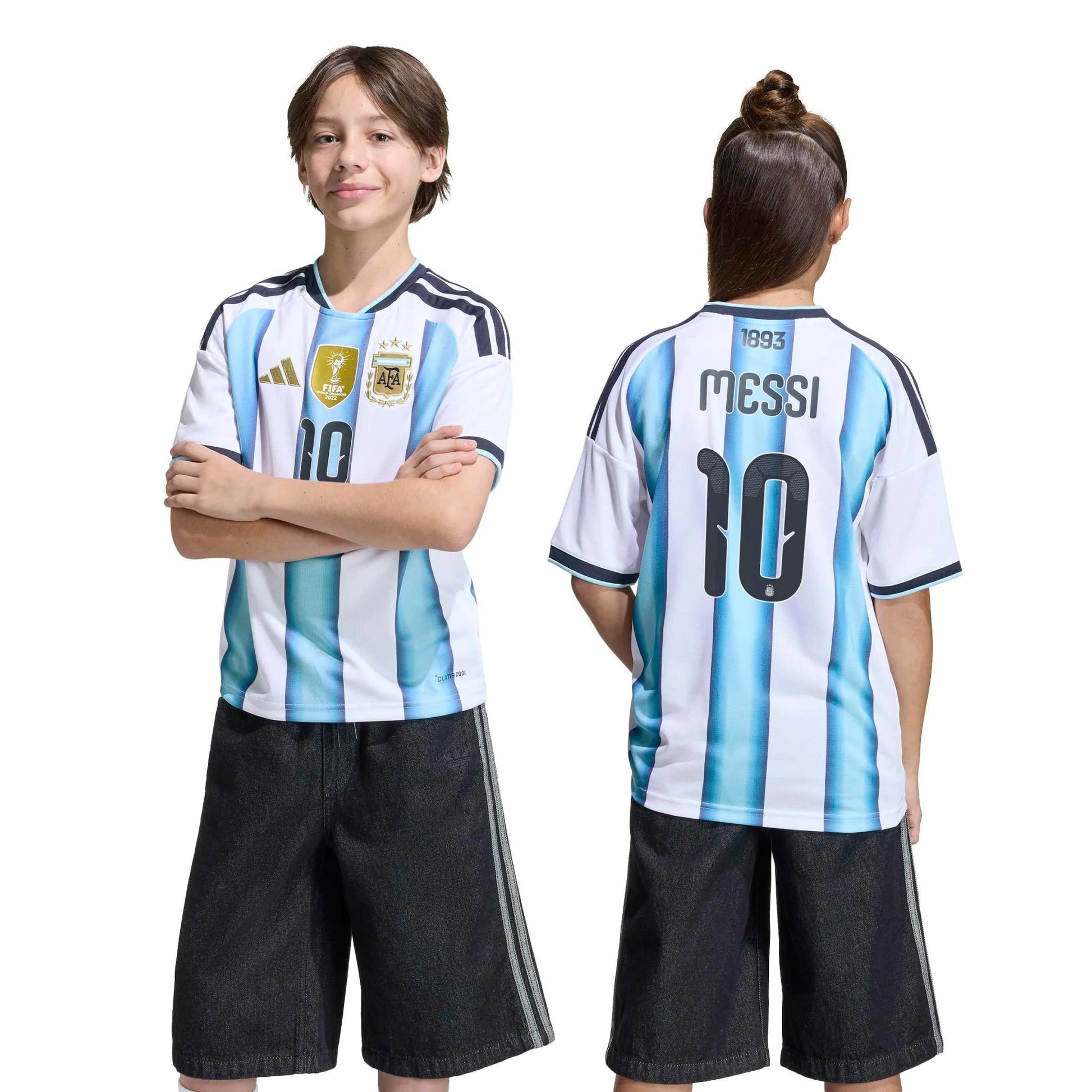 2026 Argentina Youth Stadium Home Messi #10 Soccer Jersey | Adidas