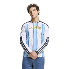 2026 Argentina Mens Stadium Home Long-Sleeve Soccer Jersey | Adidas