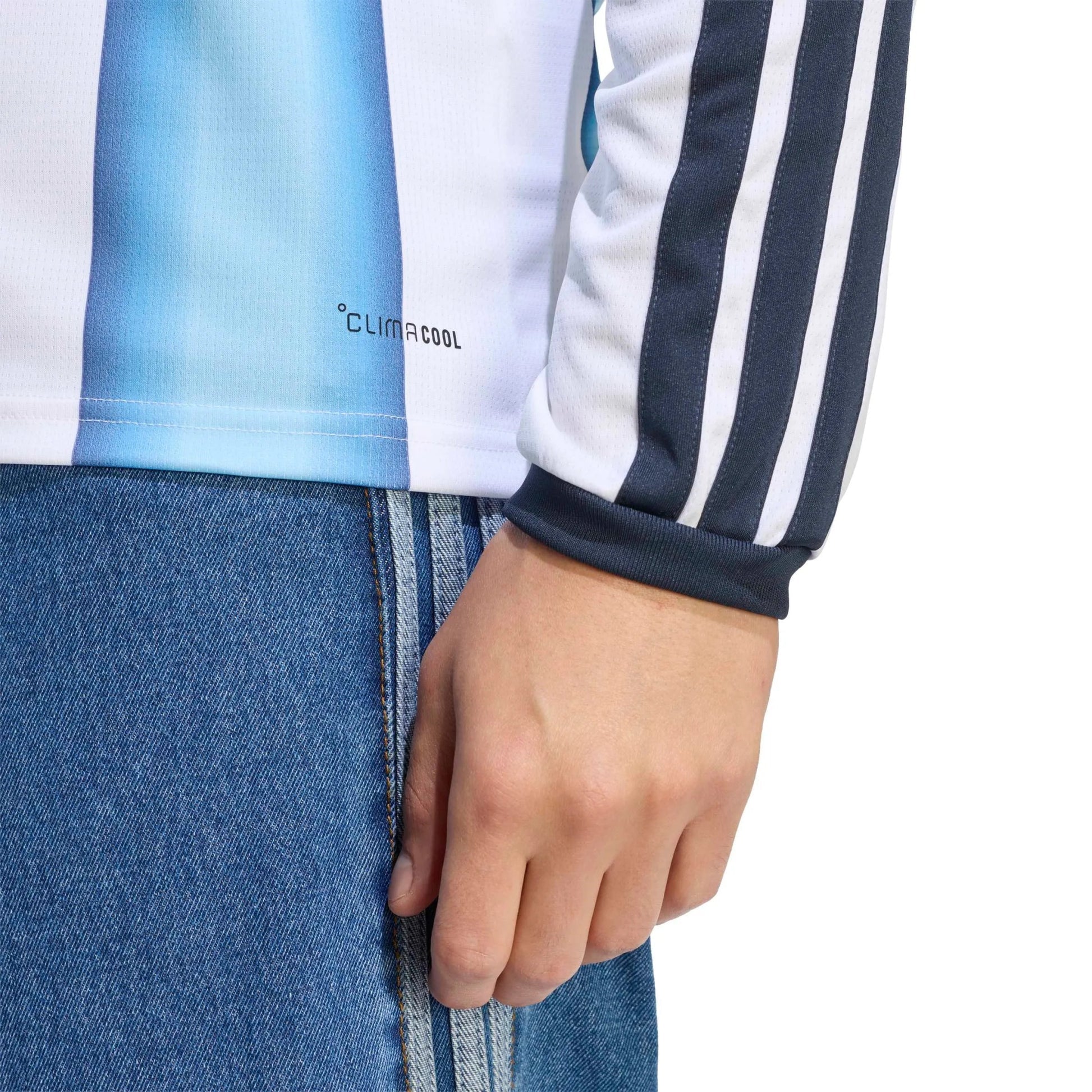 2026 Argentina Mens Stadium Home Long-Sleeve Soccer Jersey | Adidas