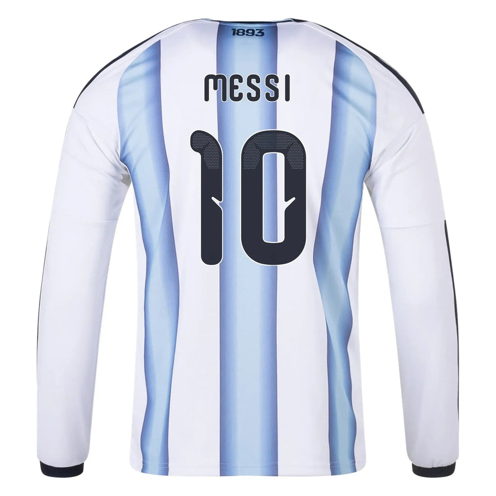 2026 Argentina Mens Stadium Home Long-Sleeve Soccer Jersey | Adidas