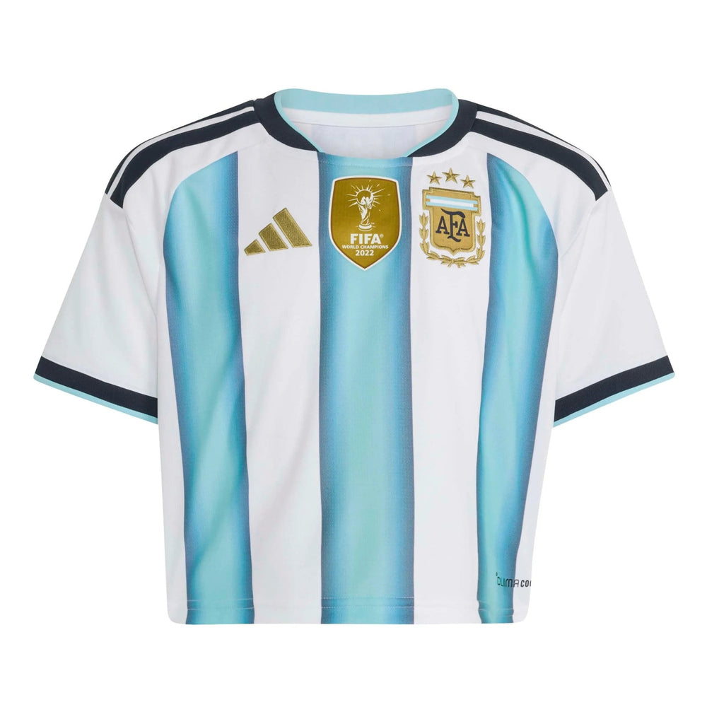 2026 Argentina Womens Stadium Home Cropped Soccer Jersey | Adidas