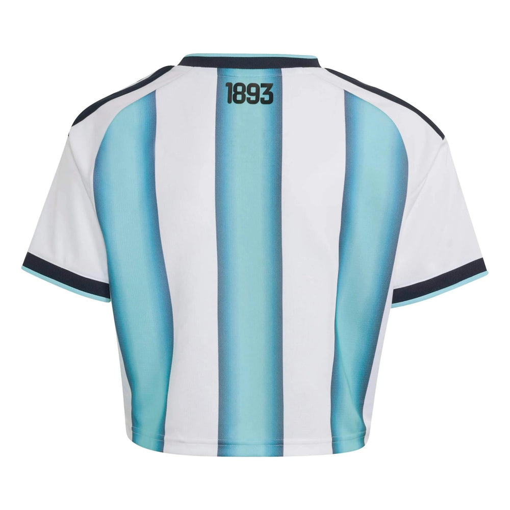 2026 Argentina Womens Stadium Home Cropped Soccer Jersey | Adidas